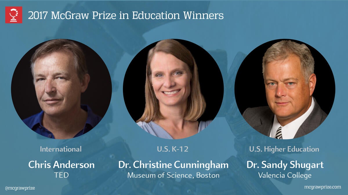 2017 McGraw Prize in Education winners  