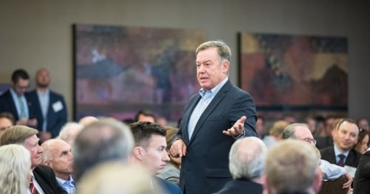 Crow speaks at Valley Partnership luncheon