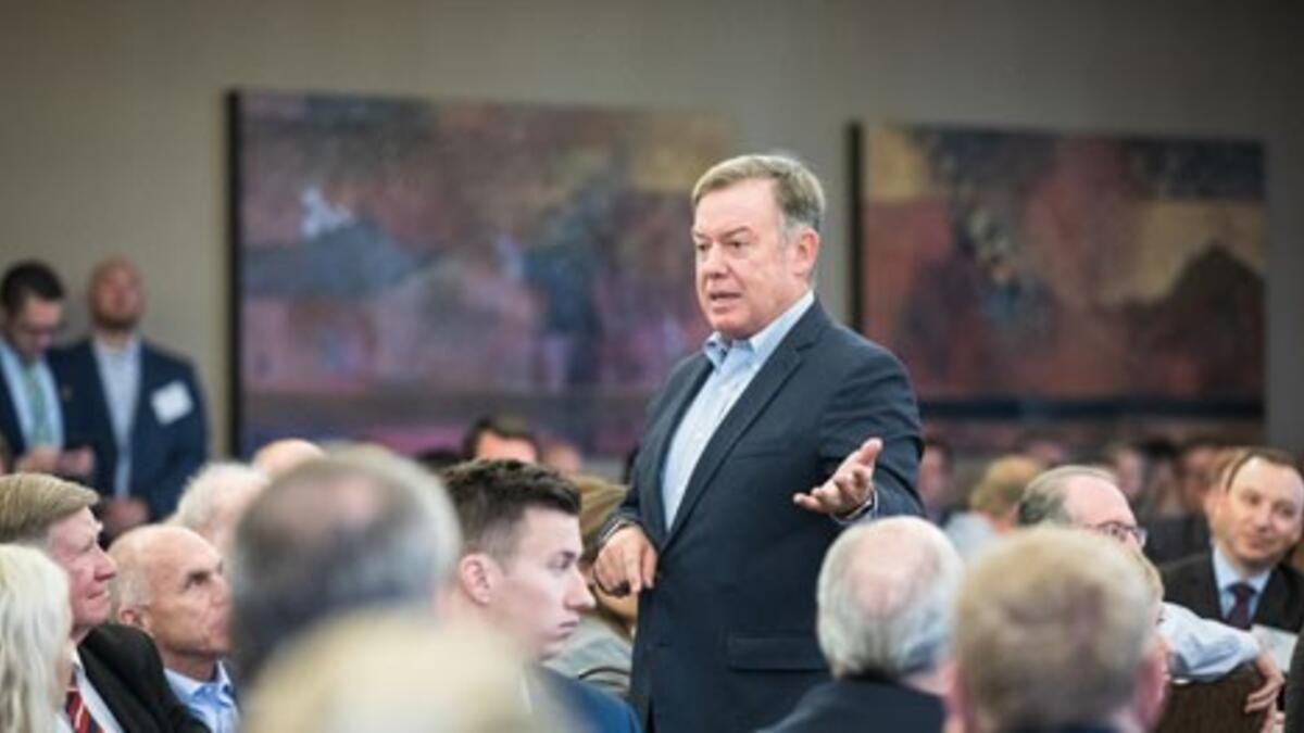 Crow speaks at Valley Partnership luncheon