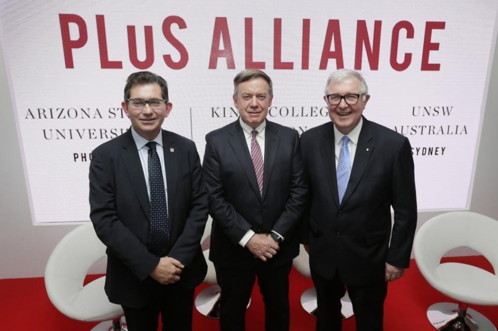The presidents of the University of New South Wales, Arizona State University and Kings College London