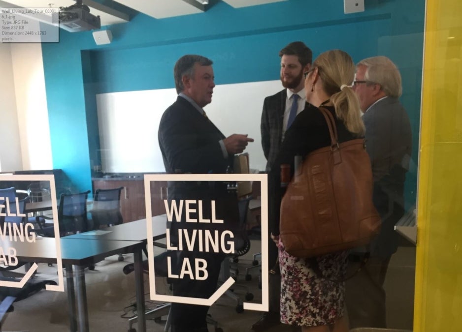 ASU President Michael Crow tours the Mayo Clinic Well Living Lab